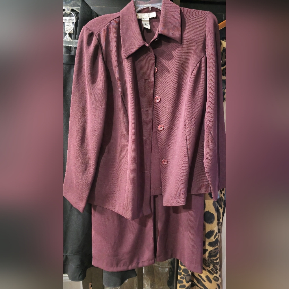 Womens 2 piece dress suit Jacket and skirt set